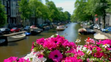 阿姆斯特丹荷兰运河欧洲